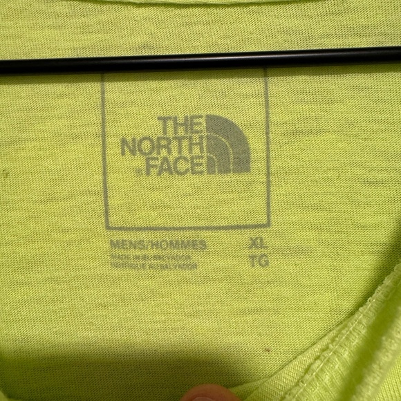 The North Face Men's T-Shirt Short Sleeve Crew Neck Neon Green - Size XL - Picture 4 of 6